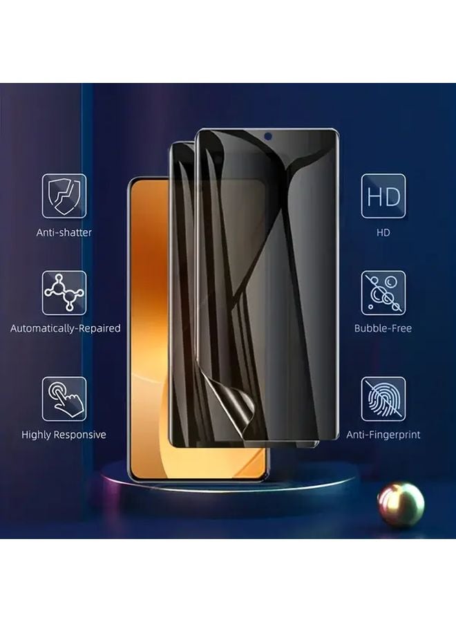 Realme 12 Pro Plus Privacy Hydrogel Screen Protector 2 Pack Soft Film - Image 5